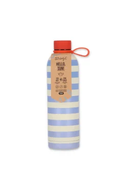 Mr. Wonderful Botella térmica rayas azules y beige Walking on sunshine