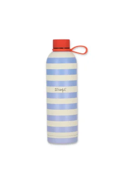 Mr. Wonderful Botella térmica rayas azules y beige Walking on sunshine