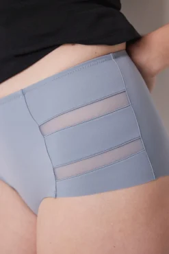 Women'secret Braga alta clásica microfibra azul