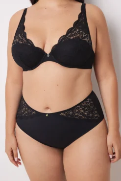 Women'secret Braga alta microfibra y encaje
