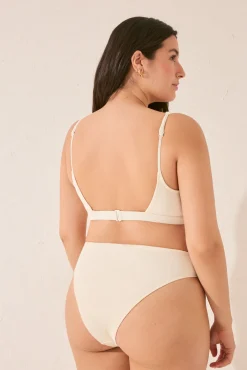 Women'secret Braga bikini ancha rib crema