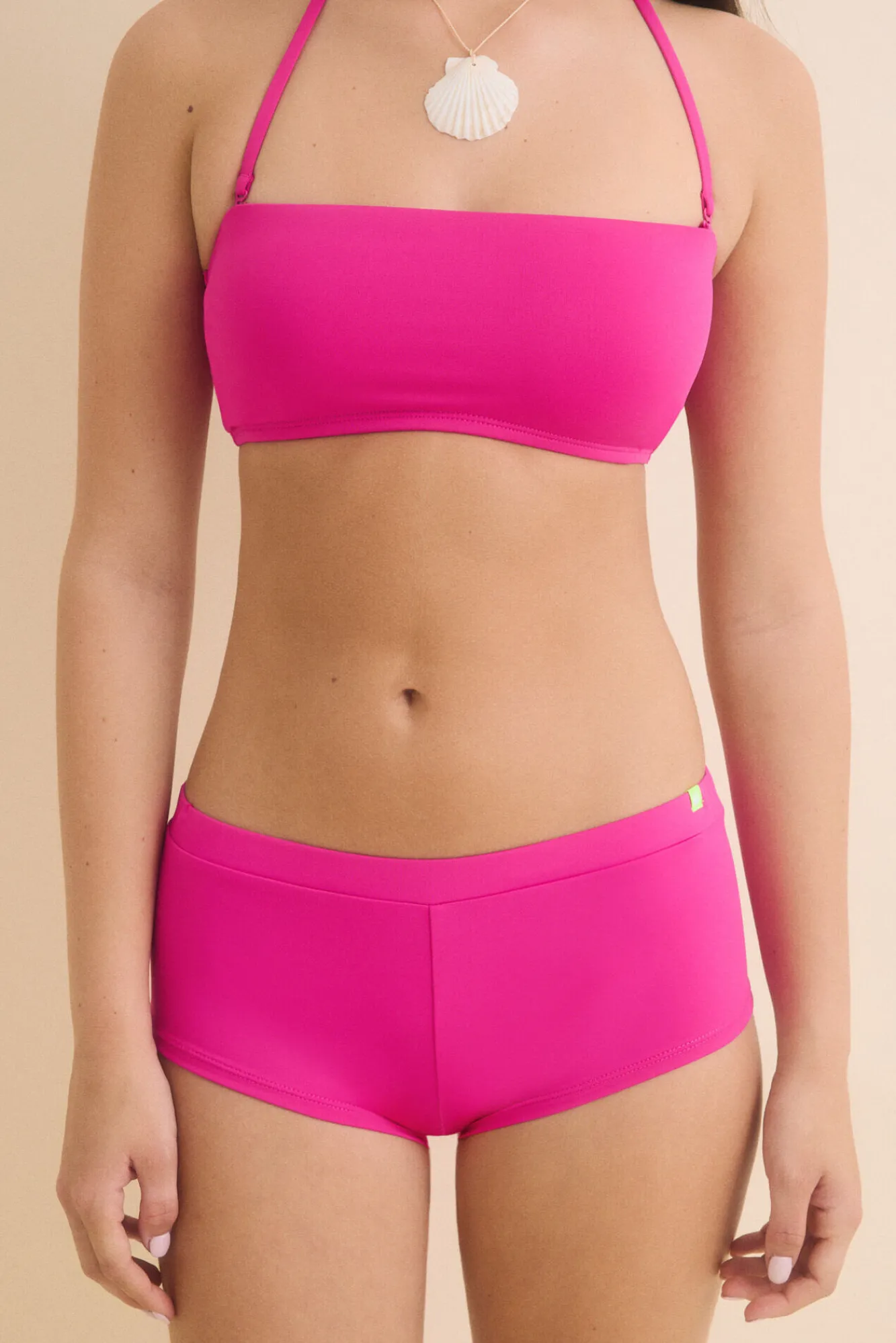 HI&BYE Braga bikini boxer rosa