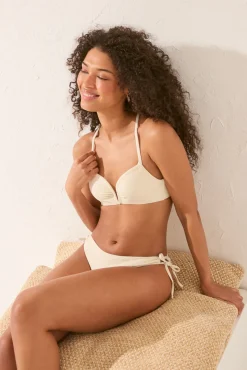 Women'secret Braga bikini clásica tiras blanco