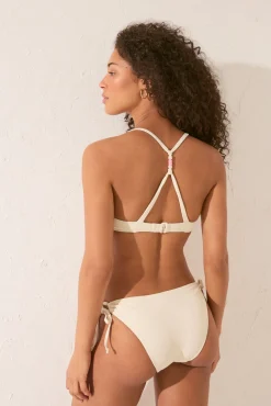 Women'secret Braga bikini clásica tiras blanco