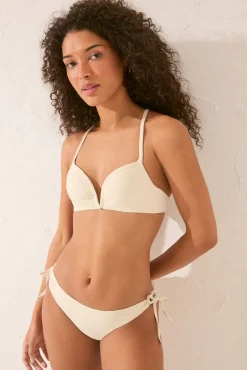Women'secret Braga bikini clásica tiras blanco