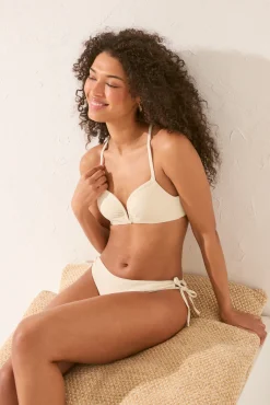 Women'secret Braga bikini clásica tiras blanco