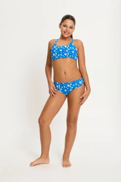 Modibodi Braga bikini menstrual adolescente Boho Botanical Blue