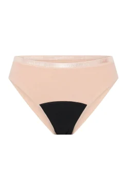 Modibodi Braga bikini menstrual adolescente nailon reciclado negra absorción ligera moderada