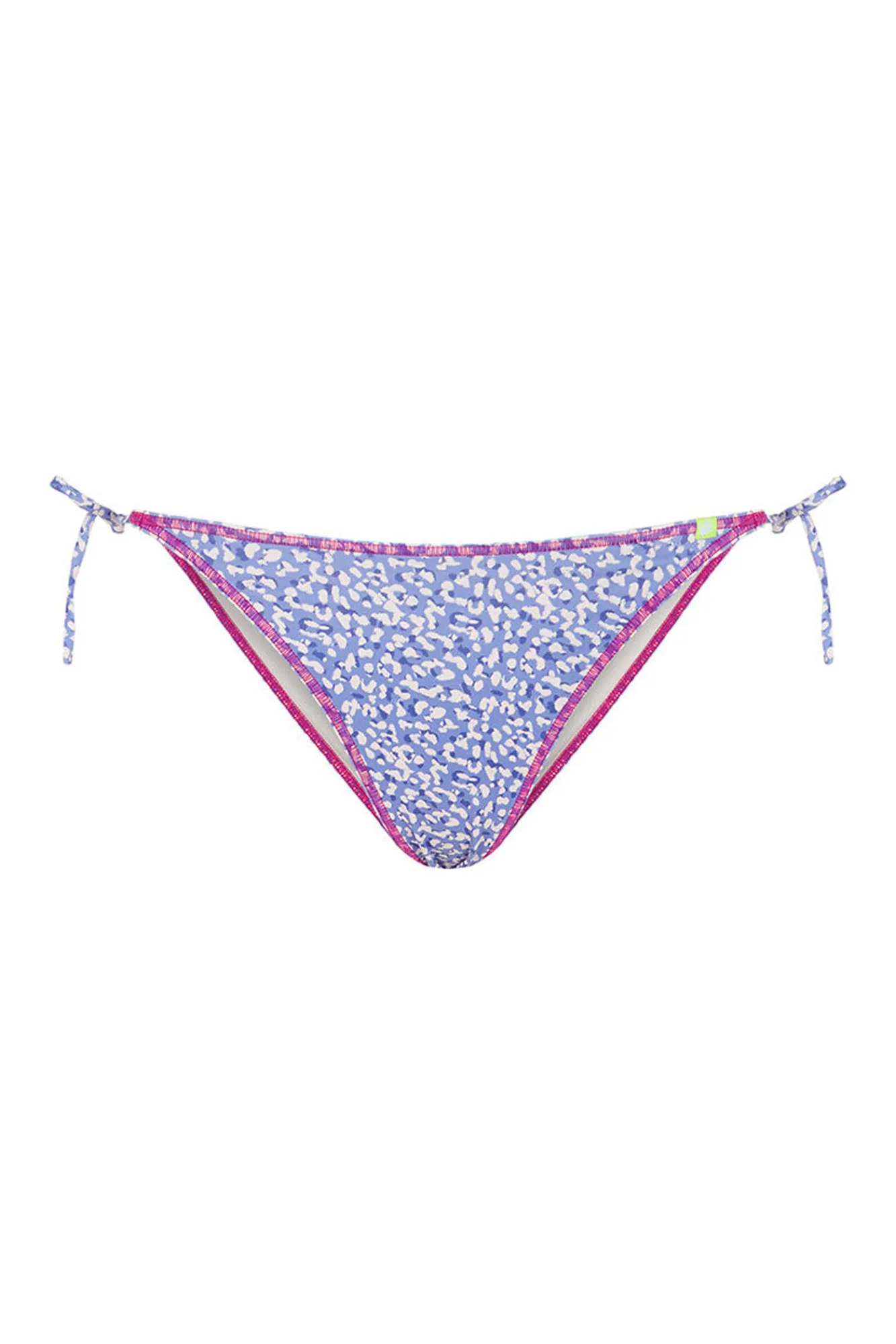 HI&BYE Braga bikini tiras leopardo azul