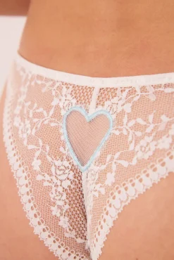 Women'secret Braga brasileña encaje blanco