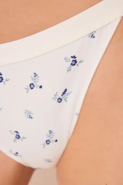 Women'secret Braga brasileña tira blanco estampado