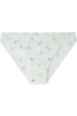Women'secret Braga clásica encaje blanco estampado