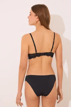 Women'secret Braga clásica microfibra y encaje