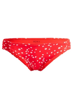 Roxy Braga de bikini clásica roja print flores