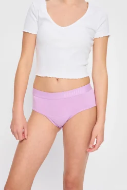 Modibodi Braga Menstrual Adolescente Boyleg Algodón Orgánico Flujo Abundante Pink