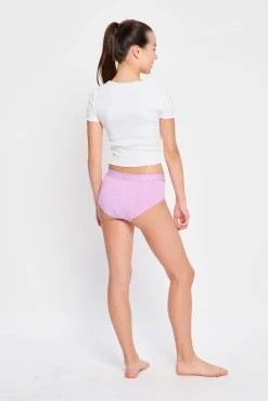 Modibodi Braga Menstrual Adolescente Boyleg Algodón Orgánico Flujo Abundante Pink