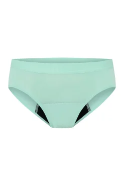 Modibodi Braga Menstrual Adolescente Boyleg Algodón Orgánico Flujo Abundante Green