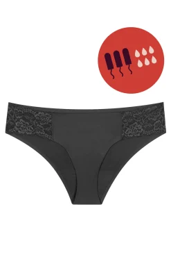 Proof Braga menstrual de encaje negra – Absorción media