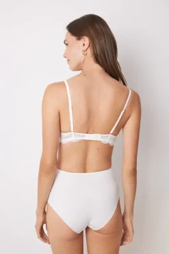 Women'secret Braga reductora alta blanca tul