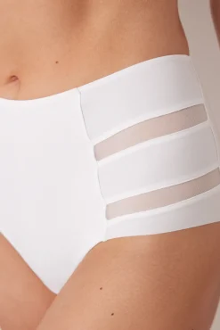 Women'secret Braga reductora alta blanca tul