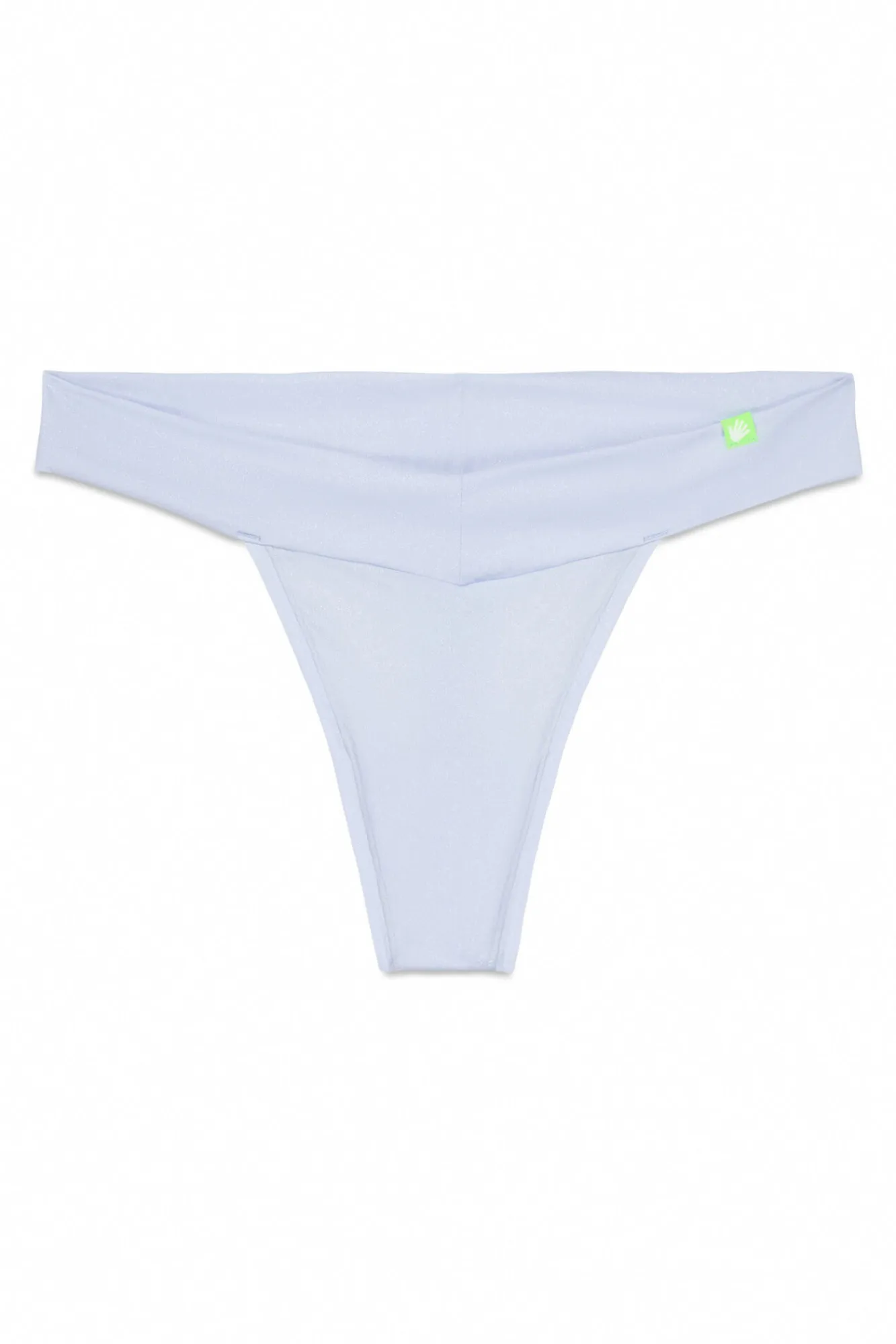 HI&BYE Braga tanga microfibra brillo claro
