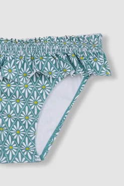Crianças Gocco Braguita estampado flor geométrica azul claro