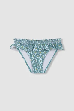 Crianças Gocco Braguita estampado flor geométrica azul claro