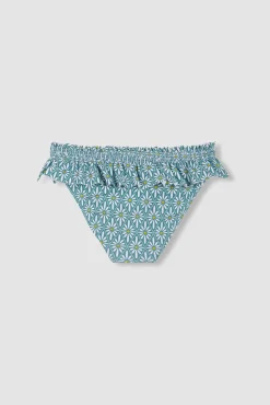 Crianças Gocco Braguita estampado flor geométrica azul claro