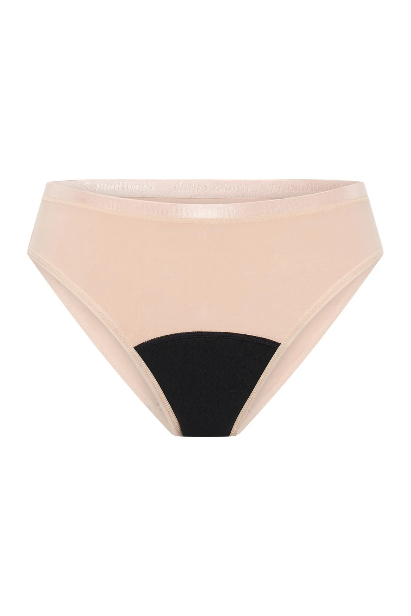 Modibodi Braguita menstrual adolescente hipster algodón orgánico negra absorción moderada abundante