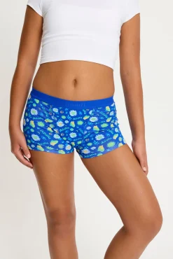 Modibodi Braguita menstrual adolescente flujo moderado Boho Botanical Blue