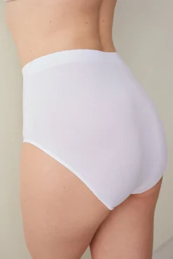 Penti Braguitas slip blancas de talle alto Nu Basic