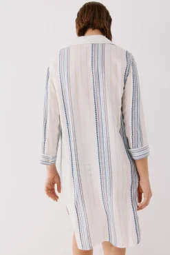 Cortefiel Caftán túnica cuello camisero