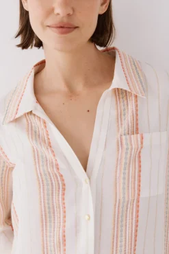Cortefiel Caftán túnica cuello camisero