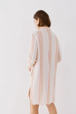 Cortefiel Caftán túnica cuello camisero