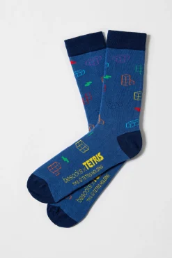 Besocks Calcetines altos de TETRIS de algodón orgánico color