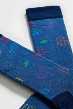 Besocks Calcetines altos de TETRIS de algodón orgánico color