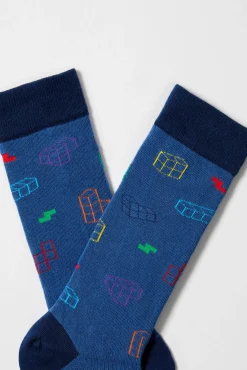 Besocks Calcetines altos de TETRIS de algodón orgánico color