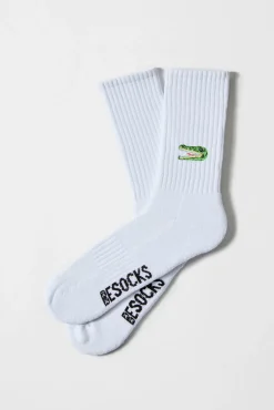 Besocks Calcetines altos print cocodrilo algodón orgánico