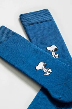 Besocks Calcetines altos SNOOPY algodón orgánico azul