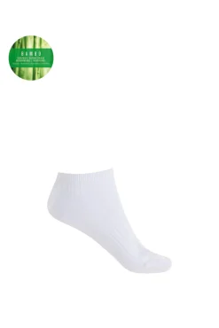 Punto Blanco Calcetines de bambú de canalé
