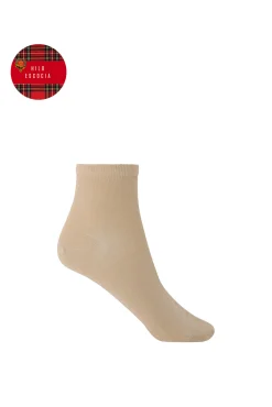 Punto Blanco Calcetines de Hilo de Escocia lisos