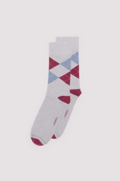 Springfield Calcetín jacquard rombos
