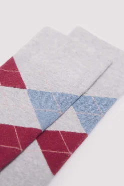 Springfield Calcetín jacquard rombos
