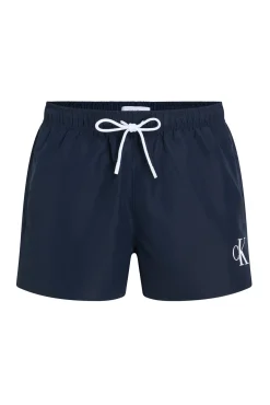 Calvin Klein logo elastic waistband swimsuit blue