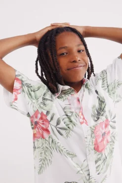 Crianças Springfield Kids Camisa hawaiana niño