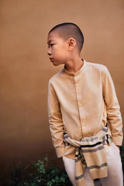 Crianças Springfield Kids Camisa lino niño
