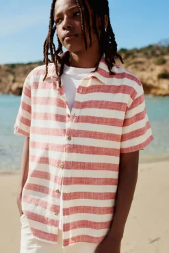 Crianças Springfield Kids Camisa manga corta rayas niño
