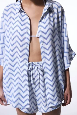 Penti Camisa oversized rayas