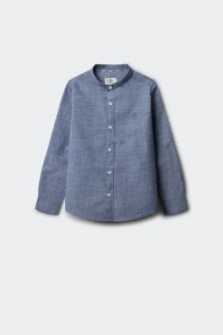 Crianças Springfield Kids Camisa textura cuello mao niño