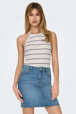 Only Camiseta ajustada tirantes